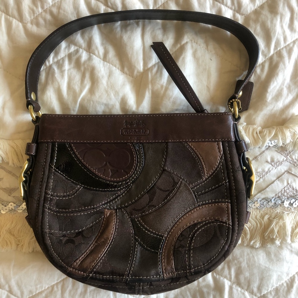 NWOT Coach Zoie Patchwork Mini Hobo